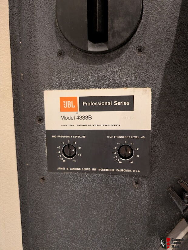 JBL 4333B Studio Monitors
