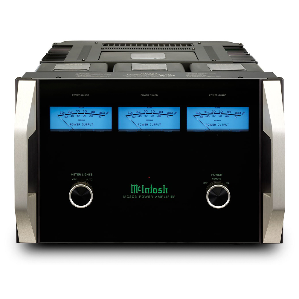 McIntosh MC303 3-Channel Amplifier  front close 