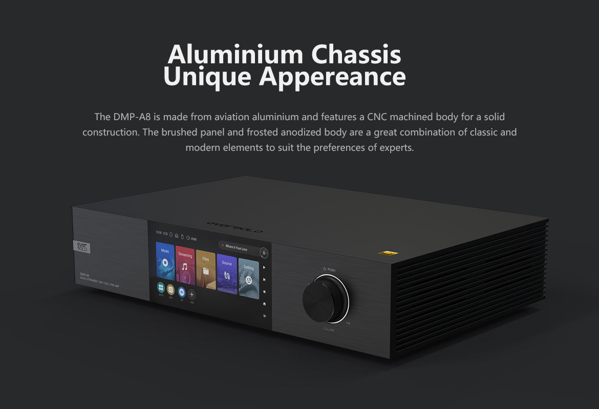 eversolo dmp-a8 streamer network audio DAC chassis