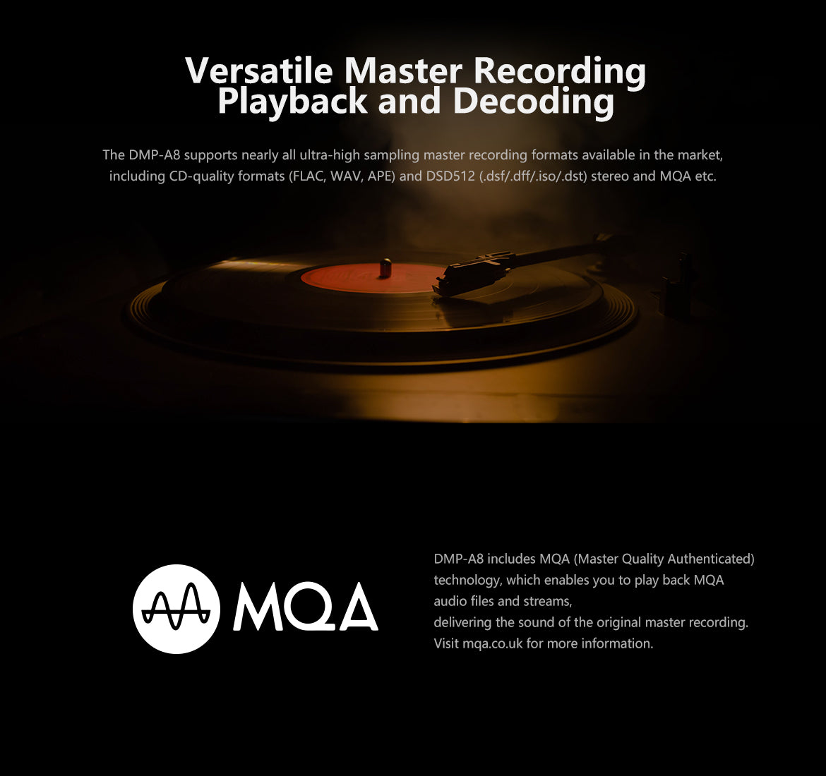 eversolo dmp-a8 streamer network audio DAC recording playback decoding