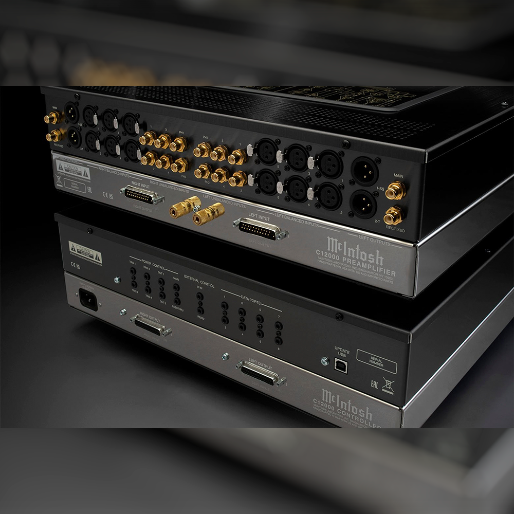 mcintosh c12000 preamplifier controller rear back I/O ports