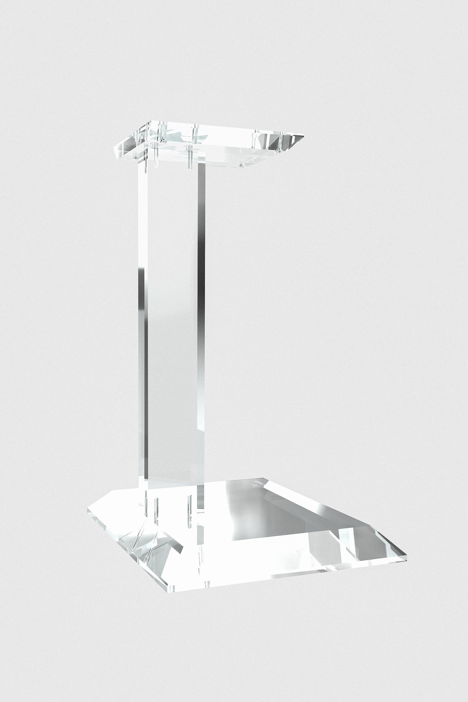 Daniel Hertz Speaker Stand Pair Art Grade European Plexiglass