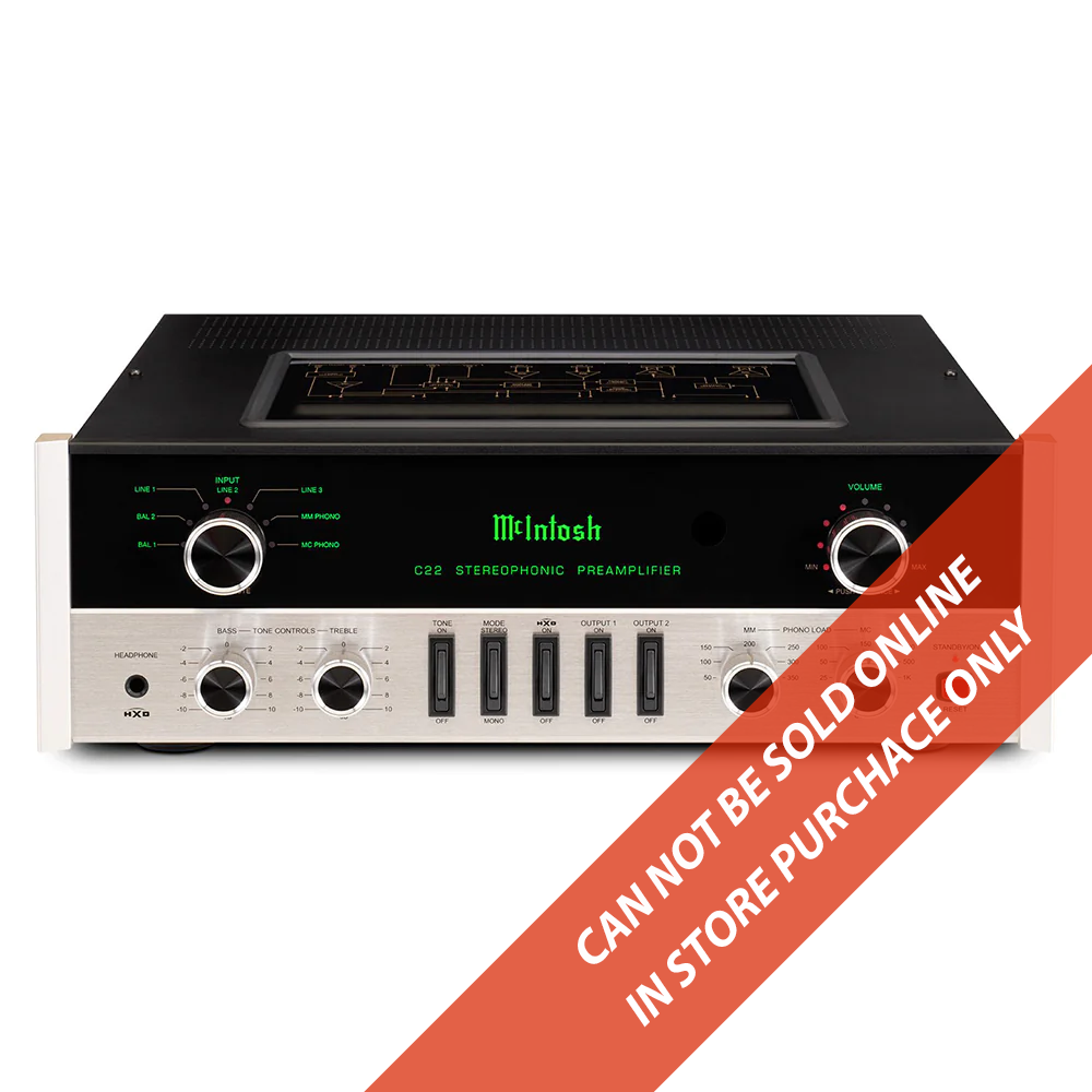 McIntosh C22 Mk V Vacuum Tube Preamplifier (In-Store Purchases Only & USD Pricing)