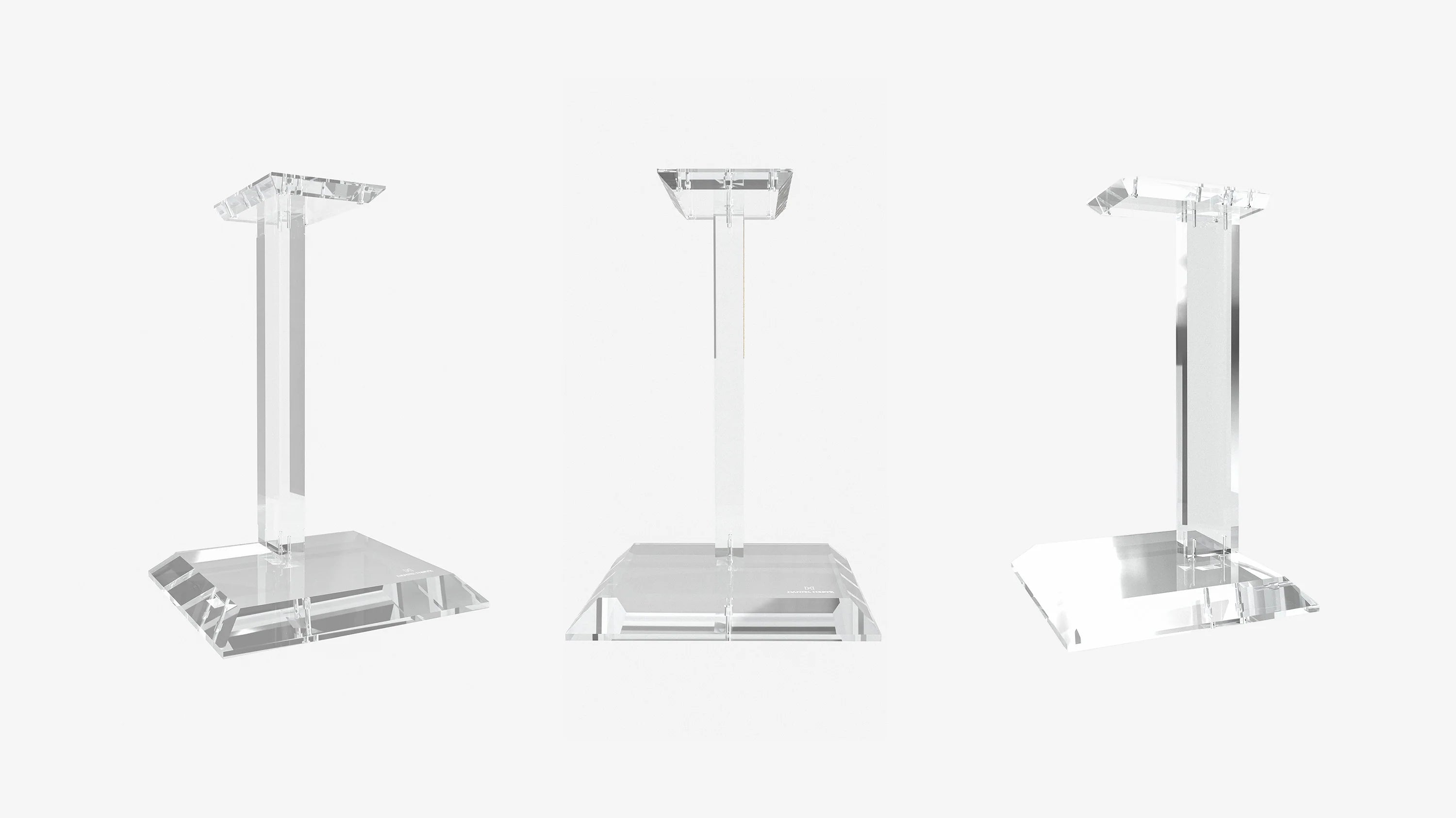 Daniel Hertz Speaker Stand Pair Art Grade European Plexiglass