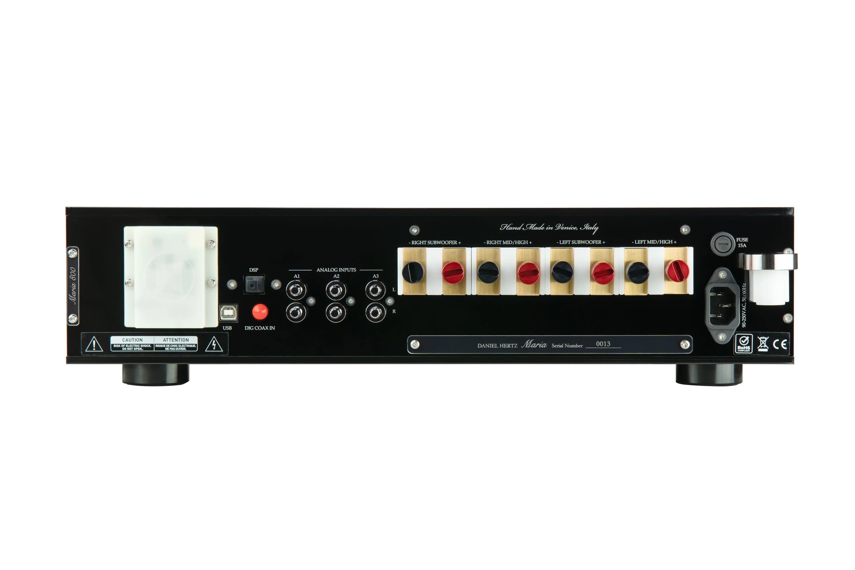 Daniel Hertz Chiara Speakers With Maria 800 Amplifier