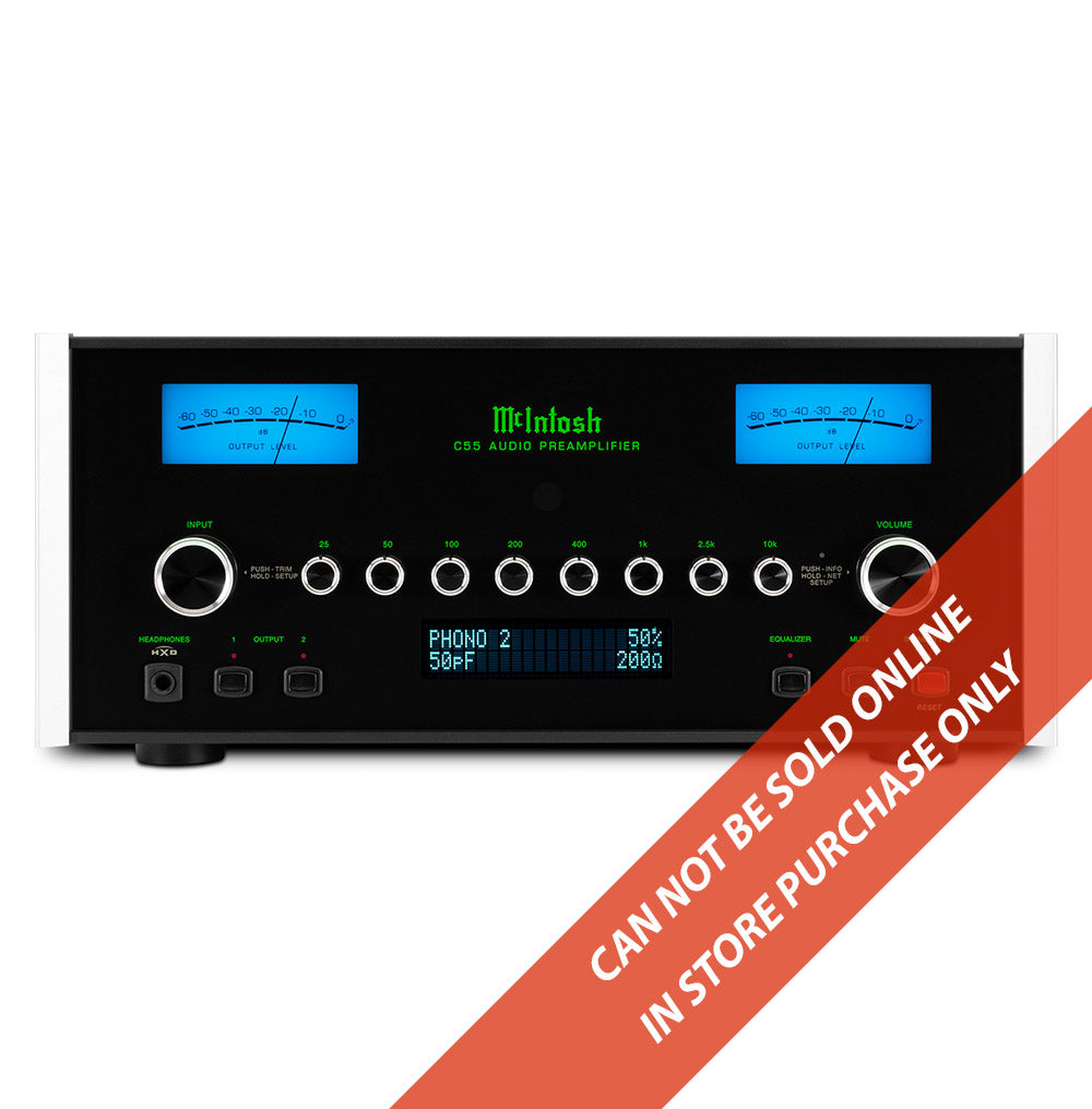 McIntosh C55 2-Channel Solid State Preamplifier (In-Store Purchase Only)