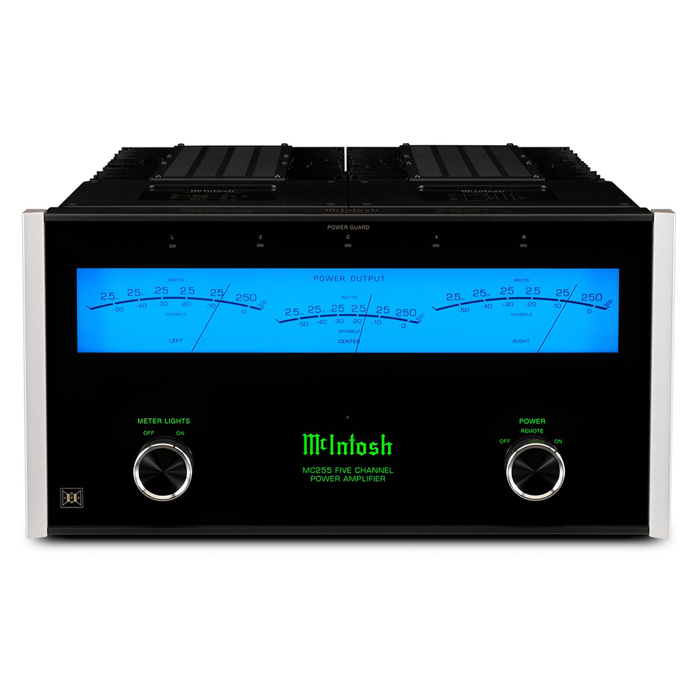 McIntosh MC255 Home Theater Amplifier front 