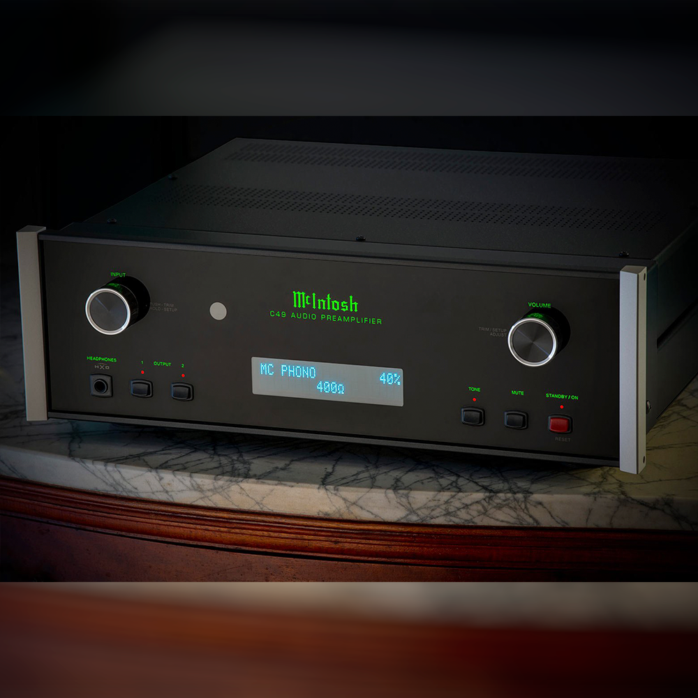 McIntosh C49 Audio Preamplifier front angle