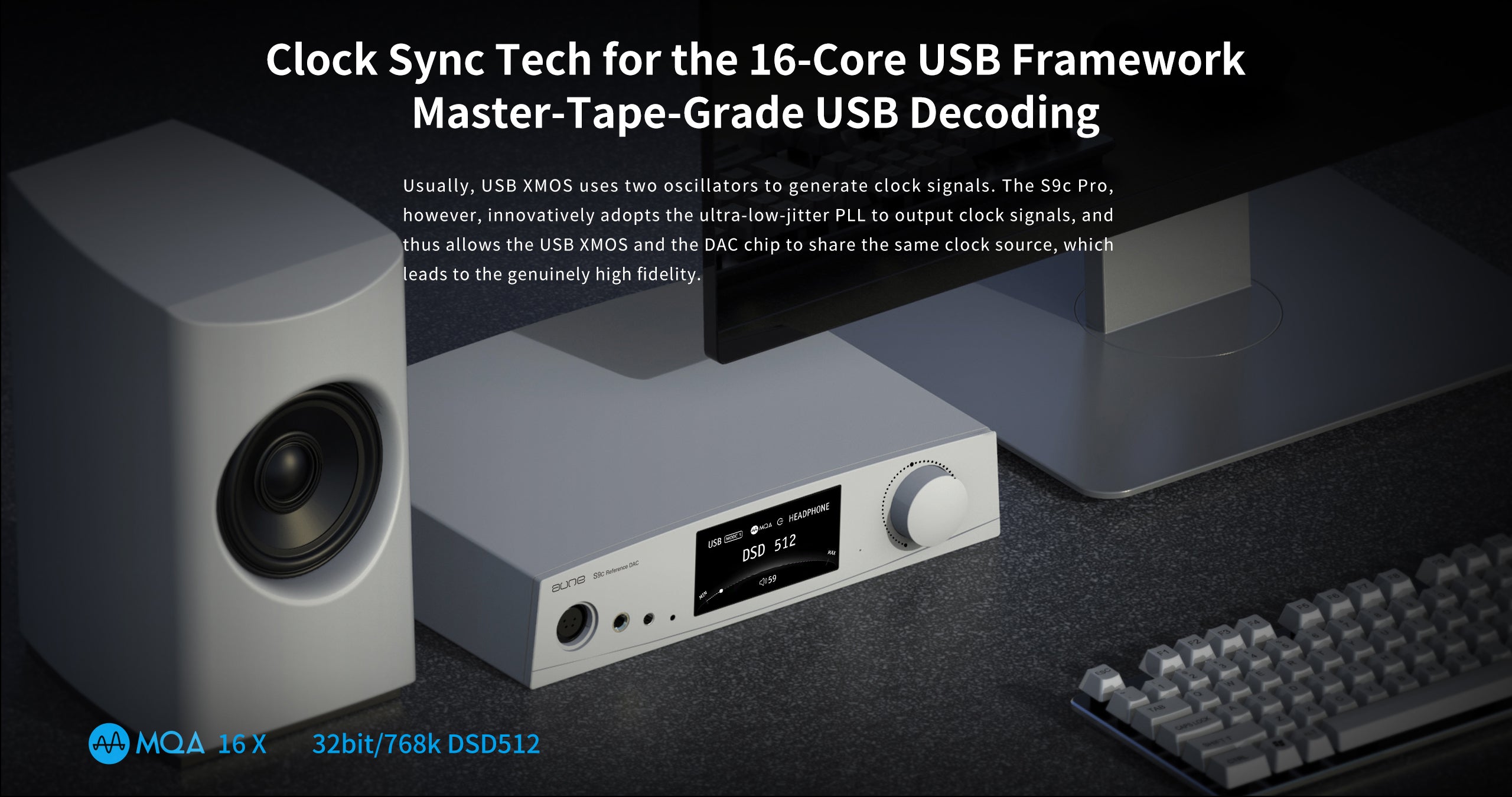 Aune S9c Pro DAC / Headphone Amp (Call/Email For Availability)