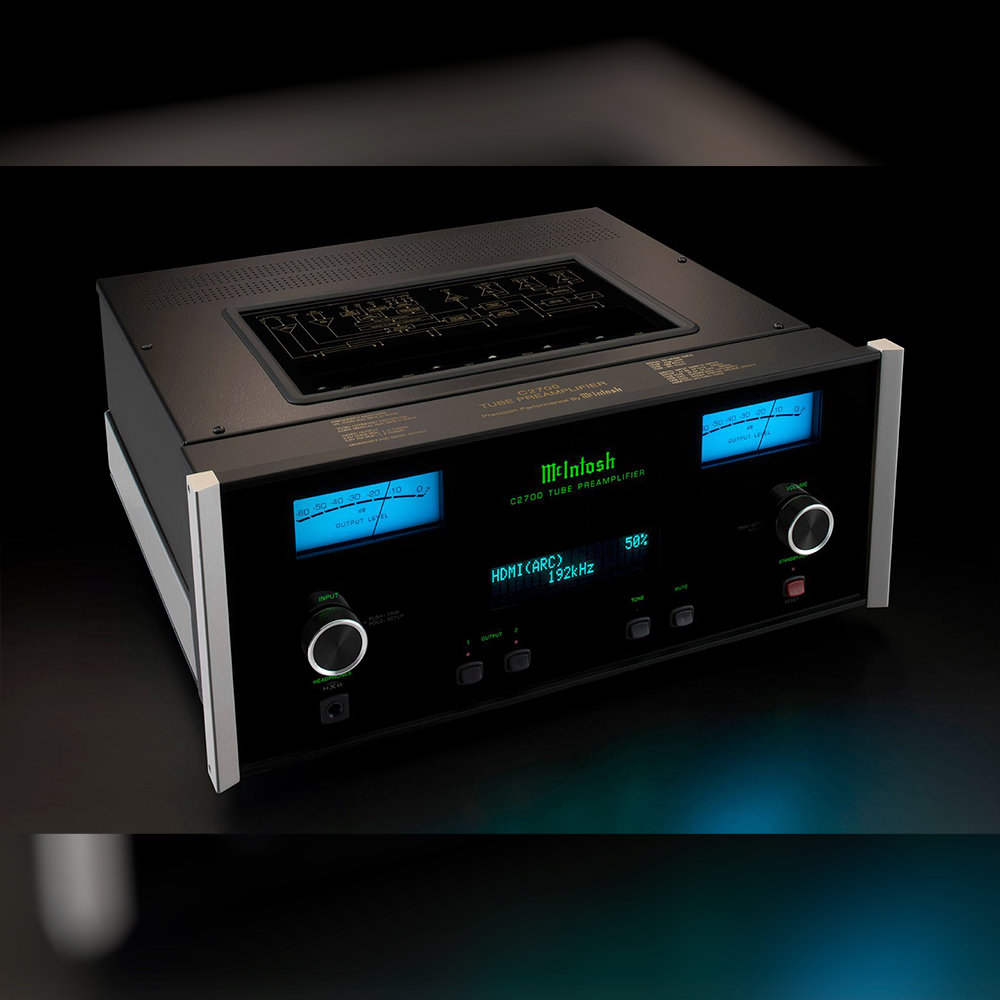 McIntosh C2700 Tube Preamplifier front angle
