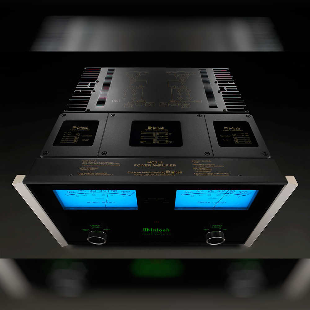 McIntosh MC312 power Amplifier top