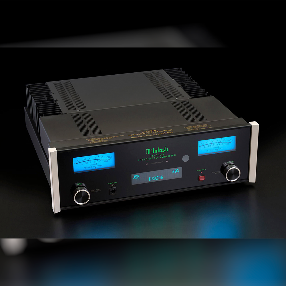 McIntosh MA5300 Integrated Amplifier background front angle