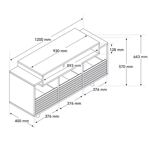 NorStone Oslo 1200 47" Vinyl Cabinet (Call/Email For Availability)