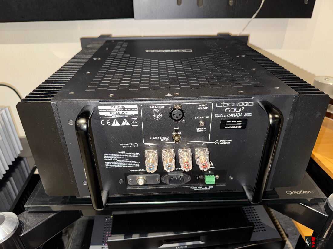 BRYSTON DEMO 28B Monoblock Amplifier; 19"Faceplate; Black (Pair)