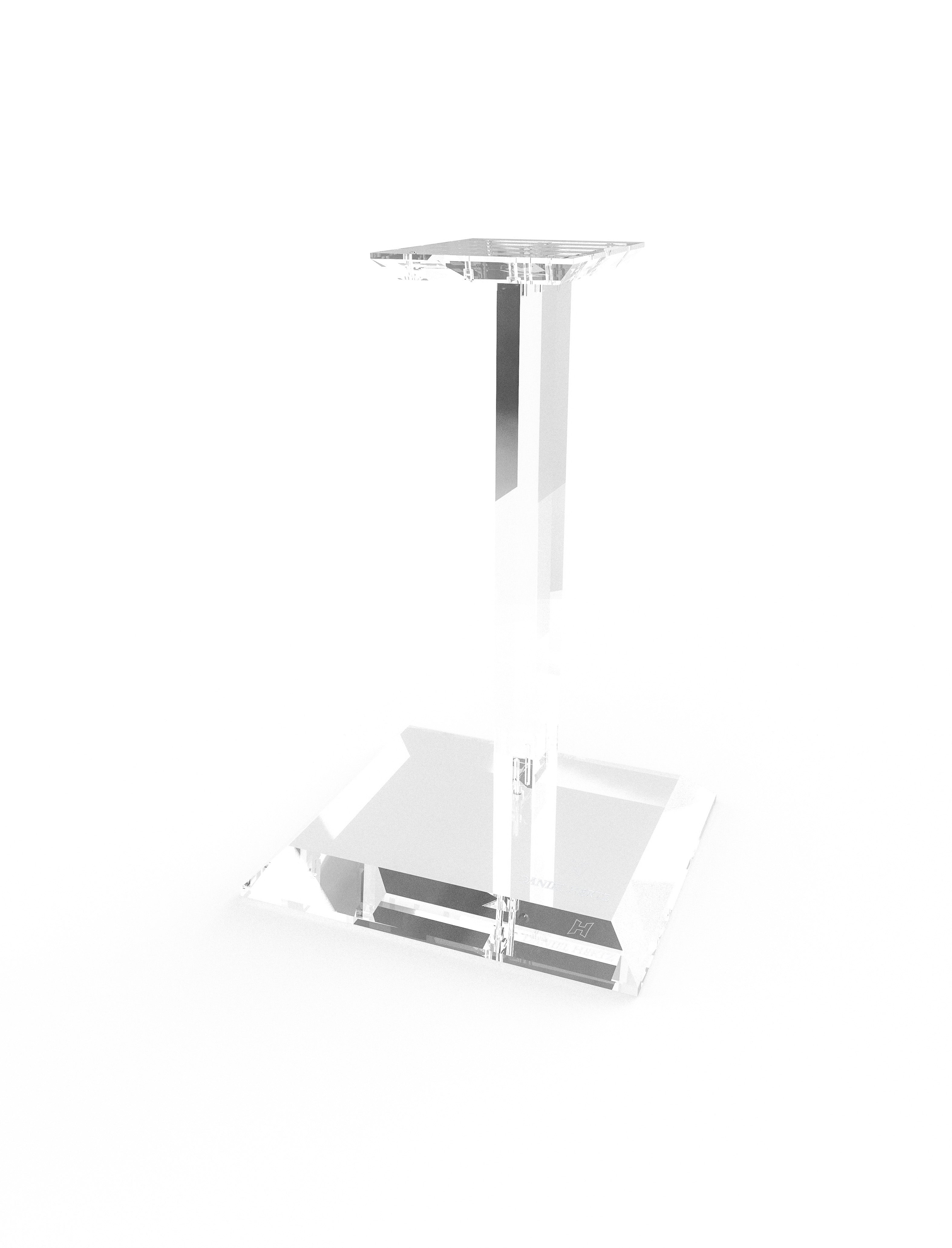 Daniel Hertz Speaker Stand Pair Art Grade European Plexiglass