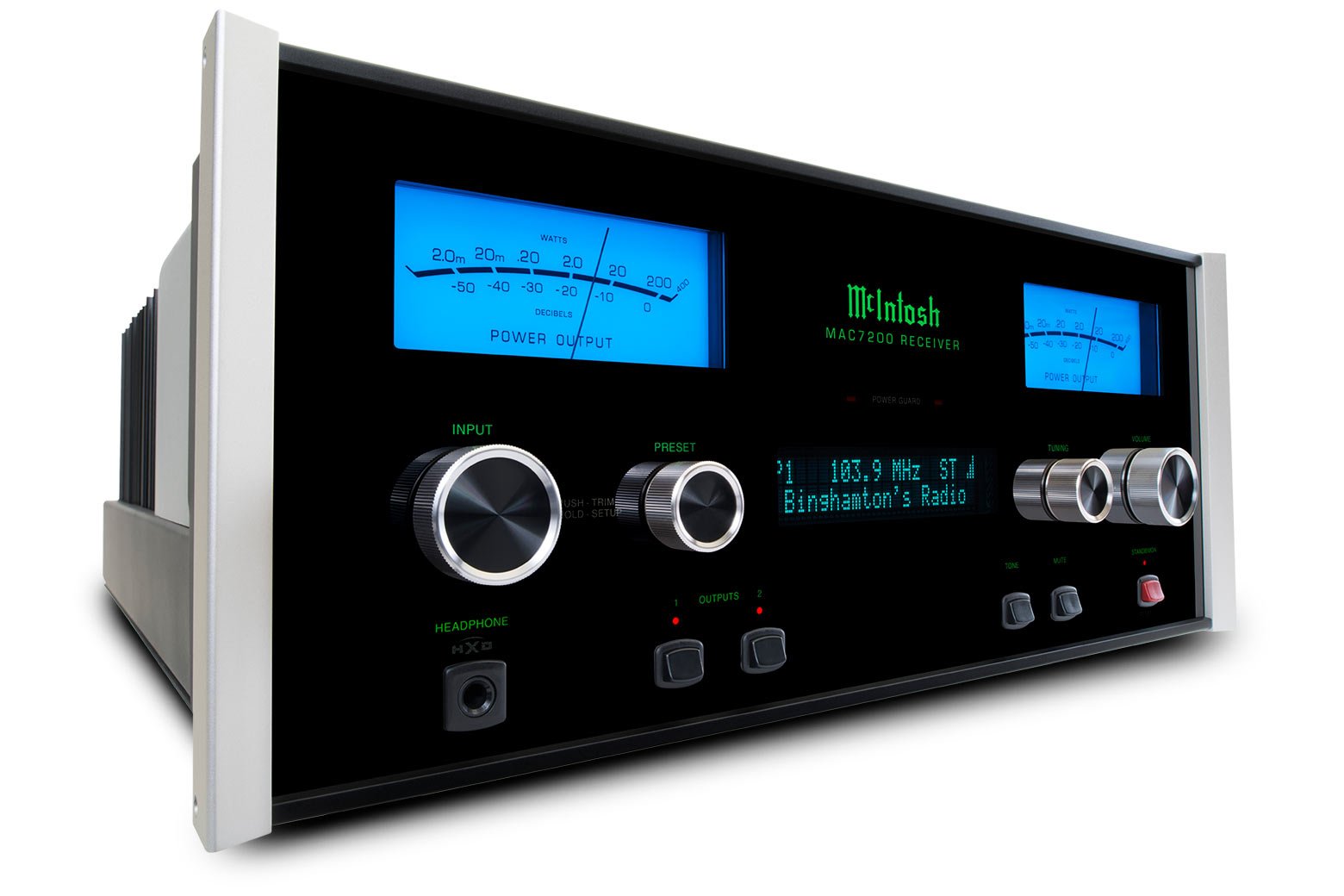 McIntosh MAC7200 Stereo Receiver low angle