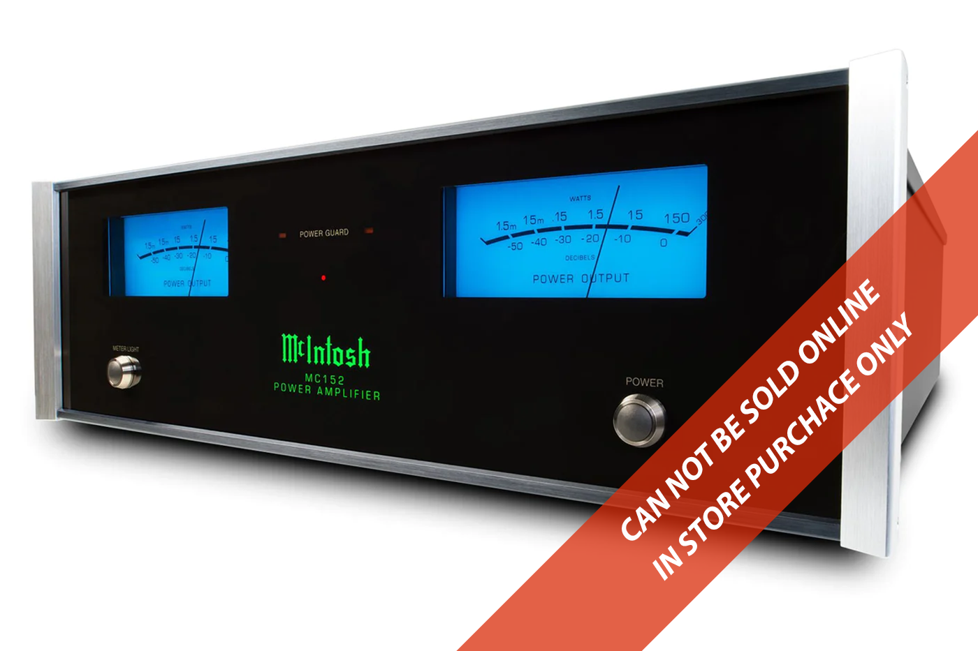 McIntosh MC152 2-Channel Solid State Amplifier (In-Store Purchases Only & USD Pricing)