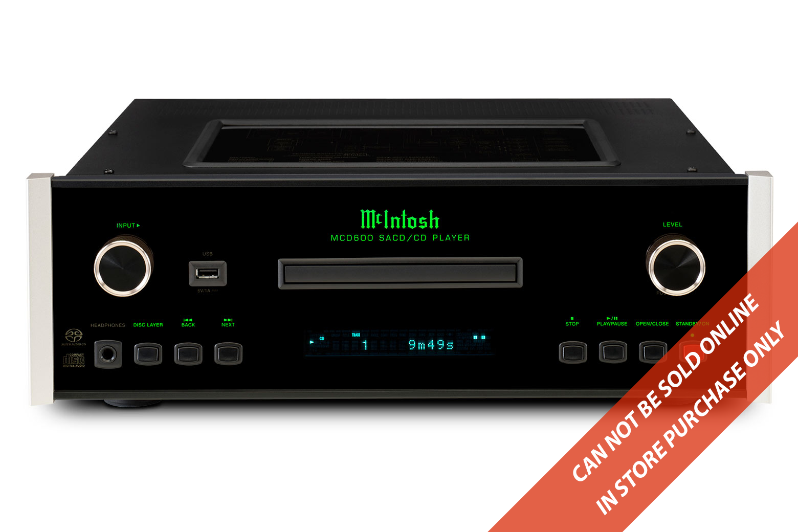 McIntosh MCD600 SACD/CD Player (In-Store Purchase Only)