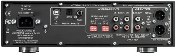 Violectric DHA V380 V2 Headphone Amp/DAC (Call/Email For Availability)